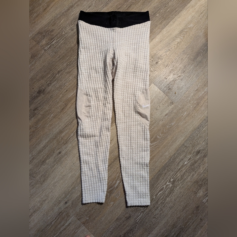 Nike Textured Cream Leggings
